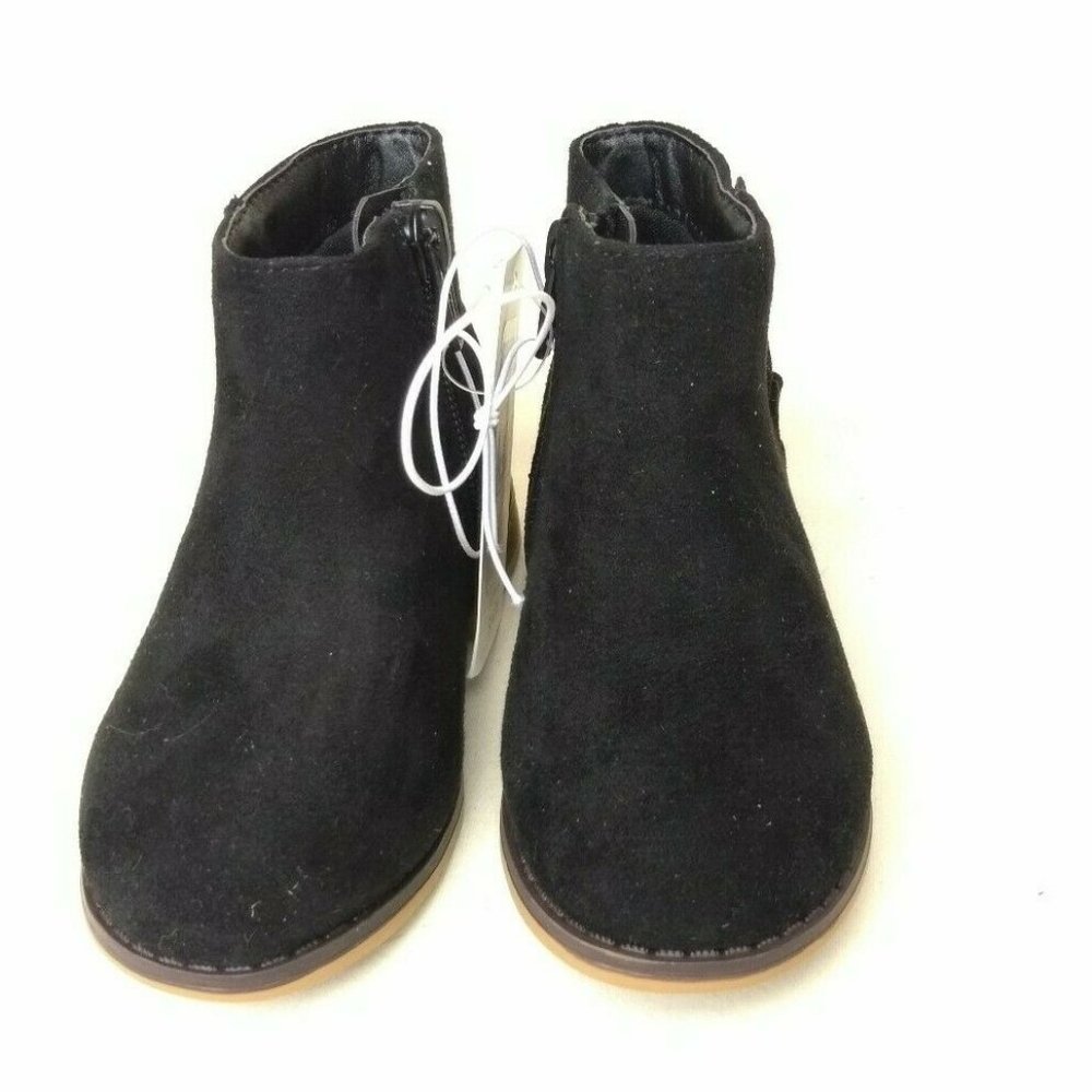 Girl's Cat & Jack Ankle Booties Boots Shoes Zip Up - Picture 4 of 9